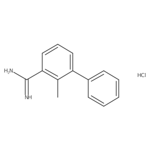 2-Methyl-[1,1'-biphenyl]-3-carboximidamide hydrochloride结构式