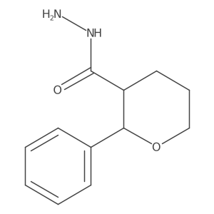 (2R,3R)-2-phenyloxane-3-carbohydrazide Structure