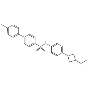 4'-fluoro-N-(4-(3-methoxyazetidin-1-yl)phenyl)-[1,1'-biphenyl]-4-sulfonamide Structure