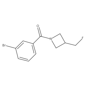 (3-Bromophenyl)(3-(fluoromethyl)azetidin-1-yl)methanone Structure