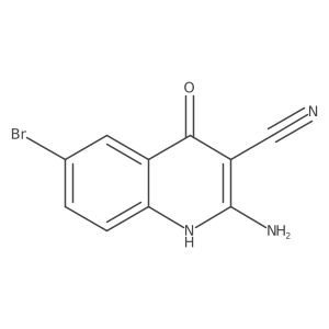 2-Amino-6-bromo-4-hydroxyquinoline-3-carbonitrile Structure