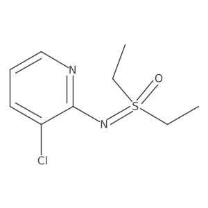 [(3-Chloropyridin-2-yl)imino]diethyl-lambda6-sulfanone Structure