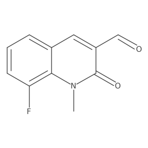 8-Fluoro-1-methyl-2-oxo-1,2-dihydroquinoline-3-carbaldehyde结构式