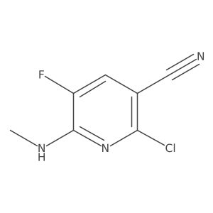 2-Chloro-5-fluoro-6-(methylamino)nicotinonitrile Structure
