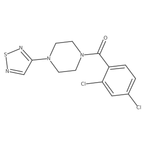 1-(2,4-Dichlorobenzoyl)-4-(1,2,5-thiadiazol-3-yl)piperazine Structure