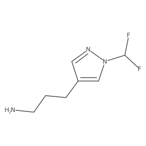 3-[1-(difluoromethyl)-1H-pyrazol-4-yl]propan-1-amine结构式