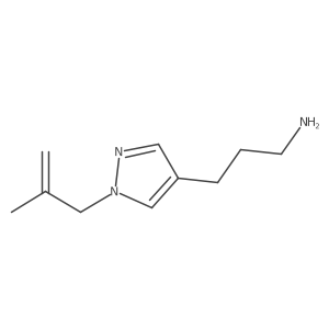 3-[1-(2-methylprop-2-en-1-yl)-1H-pyrazol-4-yl]propan-1-amine Structure