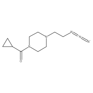 (4-(2-Azidoethyl)piperazin-1-yl)(cyclopropyl)methanone Structure