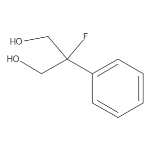 2-Fluoro-2-phenylpropane-1,3-diol结构式