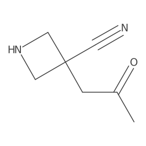 3-(2-Oxopropyl)azetidine-3-carbonitrile结构式