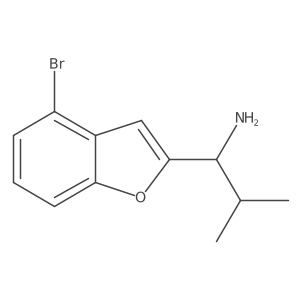 (1R)-1-(4-bromo-1-benzofuran-2-yl)-2-methylpropan-1-amine Structure