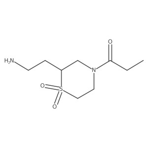 2-(2-Aminoethyl)-4-propanoyl-1lambda6-thiomorpholine-1,1-dione Structure