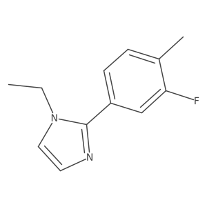 1-ethyl-2-(3-fluoro-4-methylphenyl)-1H-imidazole Structure