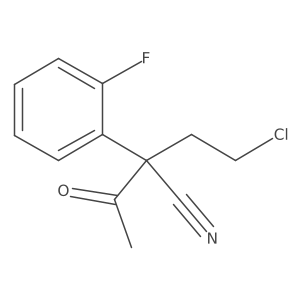 2-(2-Chloroethyl)-2-(2-fluorophenyl)-3-oxobutanenitrile结构式