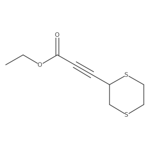 Ethyl 3-(1,4-dithian-2-yl)prop-2-ynoate结构式