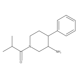 1-(3-Amino-4-phenylpiperidin-1-yl)-2-methylpropan-1-one结构式