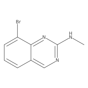 8-bromo-N-methylquinazolin-2-amine结构式