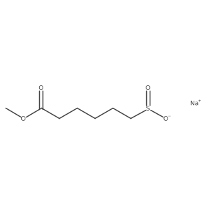 Sodium 6-methoxy-6-oxohexane-1-sulfinate Structure