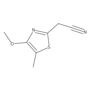 2-(4-Methoxy-5-methyl-1,3-thiazol-2-yl)acetonitrile结构式