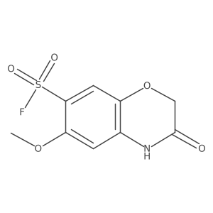 6-methoxy-3-oxo-3,4-dihydro-2H-1,4-benzoxazine-7-sulfonyl fluoride结构式