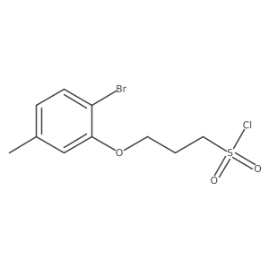 3-(2-Bromo-5-methylphenoxy)propane-1-sulfonyl chloride Structure