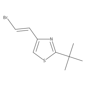 4-(2-Bromoethenyl)-2-tert-butyl-1,3-thiazole Structure