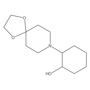 (1S,2S)-2-{1,4-dioxa-8-azaspiro[4.5]decan-8-yl}cyclohexan-1-ol结构式
