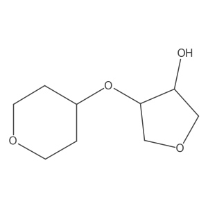 (3R,4R)-4-(oxan-4-yloxy)oxolan-3-ol Structure