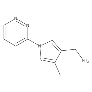 [3-methyl-1-(pyridazin-3-yl)-1H-pyrazol-4-yl]methanamine结构式