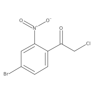 1-(4-Bromo-2-nitrophenyl)-2-chloroethan-1-one Structure