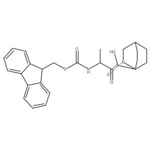2-[(2S)-2-({[(9H-fluoren-9-yl)methoxy]carbonyl}amino)propanoyl]-2-azabicyclo[2.2.2]octane-1-carboxylic acid Structure