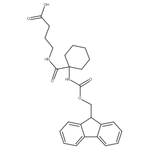 4-{[1-({[(9H-fluoren-9-yl)methoxy]carbonyl}amino)cyclohexyl]formamido}butanoic acid结构式
