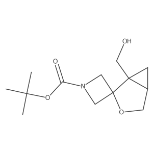 Tert-butyl 1'-(hydroxymethyl)-3'-oxaspiro[azetidine-3,2'-bicyclo[3.1.0]hexane]-1-carboxylate Structure