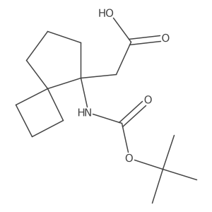 2-(5-{[(Tert-butoxy)carbonyl]amino}spiro[3.4]octan-5-yl)acetic acid Structure
