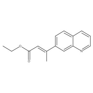ethyl (2Z)-3-(quinolin-7-yl)but-2-enoate结构式