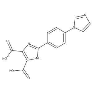 2-(4-(1H-Imidazol-1-yl)phenyl)-1H-imidazole-4,5-dicarboxylic acid结构式