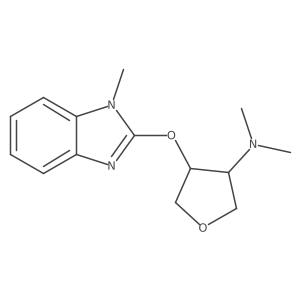 N,N-dimethyl-4-[(1-methyl-1H-1,3-benzodiazol-2-yl)oxy]oxolan-3-amine Structure