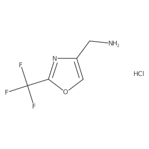 [2-(Trifluoromethyl)-1,3-oxazol-4-yl]methanamine hydrochloride Structure