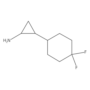 rac-(1R,2S)-2-(4,4-difluorocyclohexyl)cyclopropan-1-amine Structure