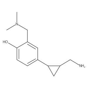 rac-4-[(1R,2R)-2-(aminomethyl)cyclopropyl]-2-[(dimethylamino)methyl]phenol结构式
