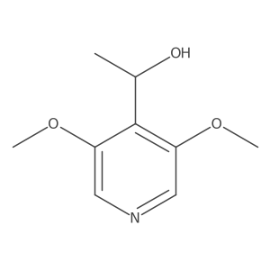 (1S)-1-(3,5-dimethoxypyridin-4-yl)ethan-1-ol结构式