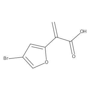 2-(4-Bromofuran-2-yl)prop-2-enoic acid Structure