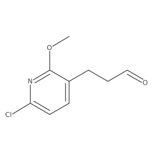 3-(6-Chloro-2-methoxypyridin-3-yl)propanal Structure