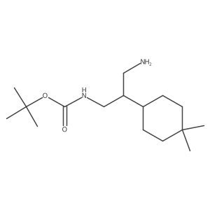 tert-butyl N-[3-amino-2-(4,4-dimethylcyclohexyl)propyl]carbamate结构式