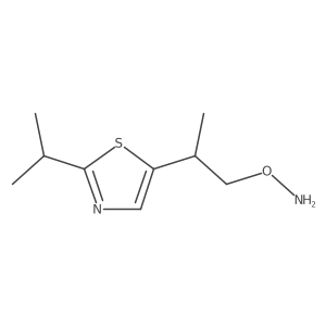 O-{2-[2-(propan-2-yl)-1,3-thiazol-5-yl]propyl}hydroxylamine Structure