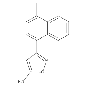 3-(4-Methylnaphthalen-1-yl)-1,2-oxazol-5-amine结构式