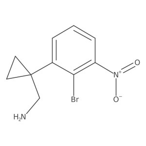 [1-(2-Bromo-3-nitrophenyl)cyclopropyl]methanamine结构式