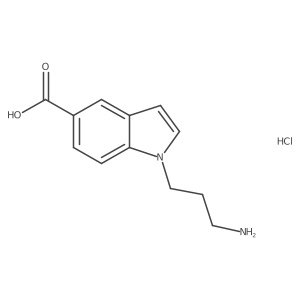 1-(3-Aminopropyl)-1H-indole-5-carboxylic acid hydrochloride Structure