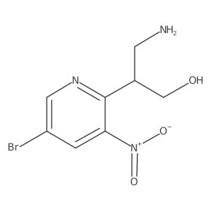 3-Amino-2-(5-bromo-3-nitropyridin-2-yl)propan-1-ol Structure