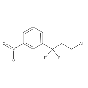 3,3-Difluoro-3-(3-nitrophenyl)propan-1-amine Structure